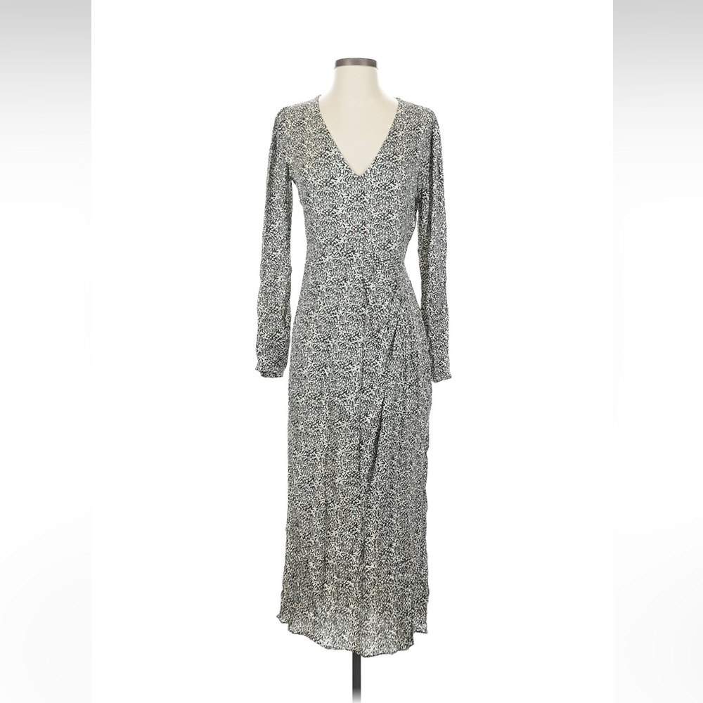 Zara Monochrome Long Sleeve Dress